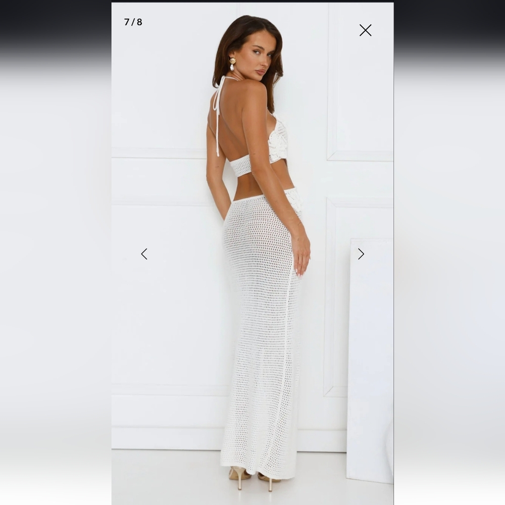 Hello Molly Monaco Sun Knit Halter Maxi Dress - Picture 3 of 6